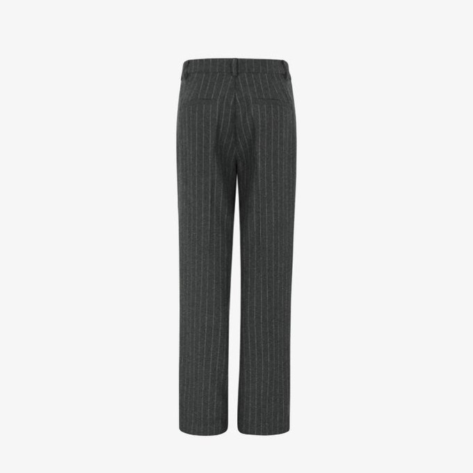 Bandplooibroek Krijtstreep Emery | Soft Rebels | Grijs from WhatTheF