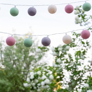 Lichtslinger outdoor | Cotton Ball Lights | Groen roze from WhatTheF
