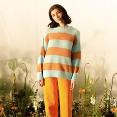 Gestreepte Sweater Ziggy | Gloria!Gloria! | Blauw Caramel via WhatTheF