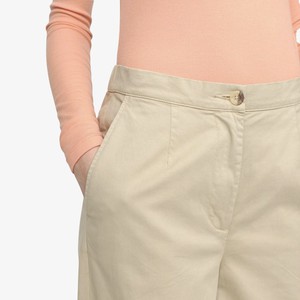 Wide Leg Pantalon Tabita | Soft Rebels | Beige from WhatTheF