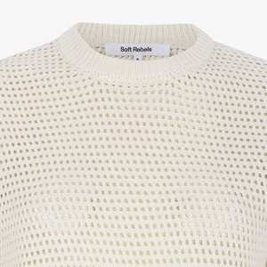 Crochet Sweater Maren | Soft Rebels | Off white from WhatTheF