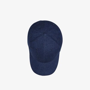 Logo Cap Denim | Blanche | Blauw from WhatTheF