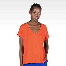 V-hals T-Shirt Melissa | Absolut Cashmere | Rood via WhatTheF