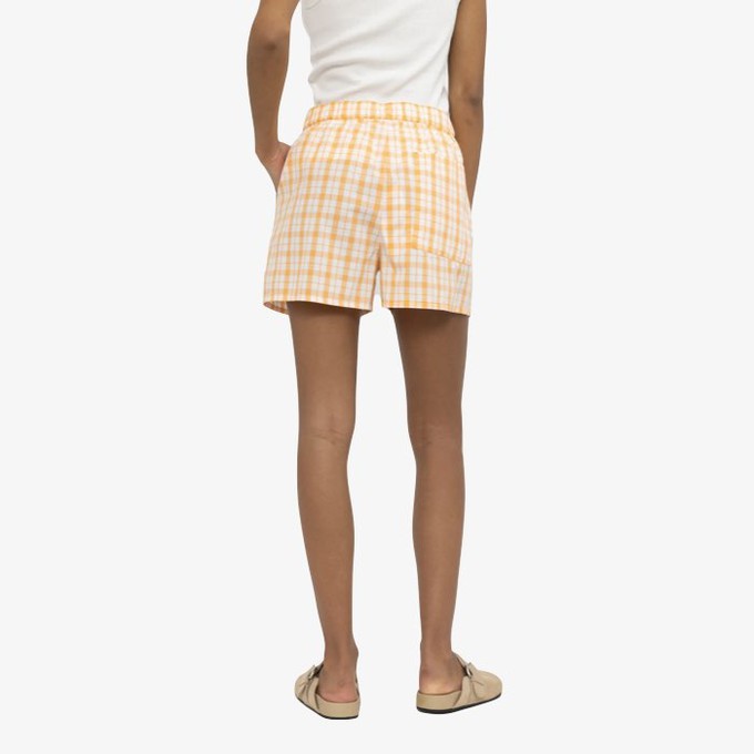 Geruite Shorts Amaya | Soft Rebels | Oranje from WhatTheF