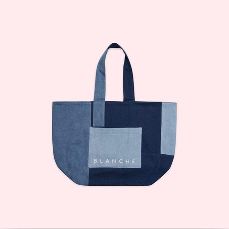 Tote Bag Blake | Blanche | Blauw from WhatTheF