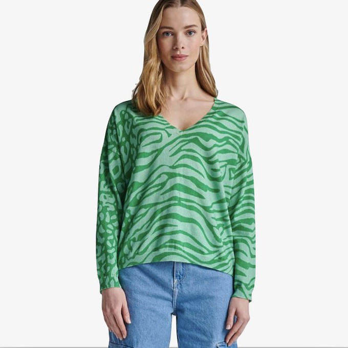 V-hals Sweater Zena | Absolut Cashmere | Groen from WhatTheF
