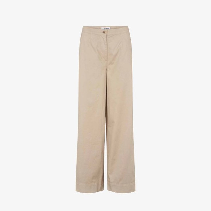 Wide Leg Pantalon Tabita | Soft Rebels | Beige from WhatTheF