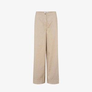 Wide Leg Pantalon Tabita | Soft Rebels | Beige from WhatTheF