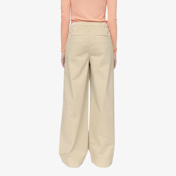 Wide Leg Pantalon Tabita | Soft Rebels | Beige from WhatTheF