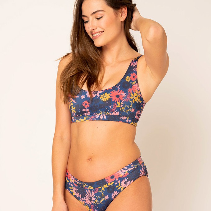 Anais Top - reversible flower / pink from Woodlike Ocean