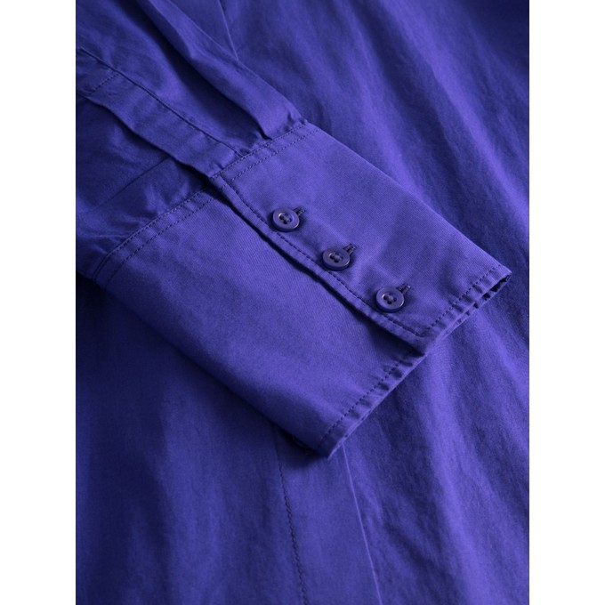 Knowledge Cotton Apparel | middellange shirt dress jurk poplin paars – op 2 manieren te dragen from WWen