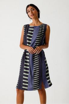 SKFK | jurk bega ecovero stripes via WWen