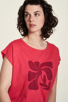 Tranquillo | t-shirt abstract flower dark sorbet via WWen