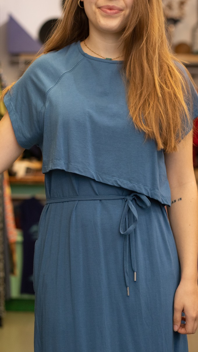 Ragwear | jurk crop-topstijl altmea indigo lichtblauw from WWen