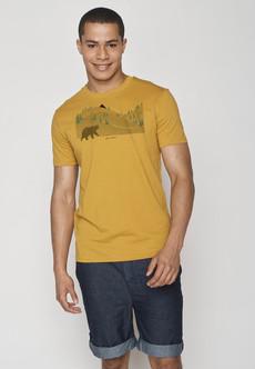 Greenbomb | t-shirt bearland ochre okergeel via WWen