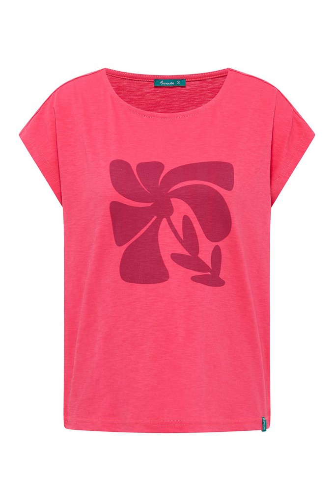 Tranquillo | t-shirt abstract flower dark sorbet from WWen