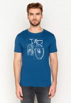 Greenbomb | t-shirt bike cut surfblue via WWen