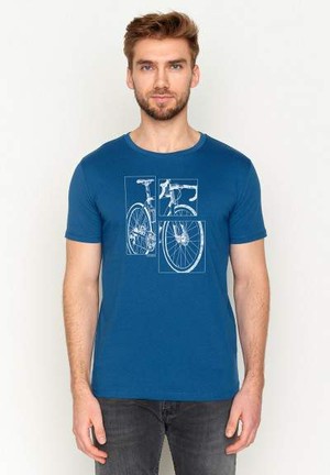 Greenbomb | t-shirt bike cut surfblue from WWen