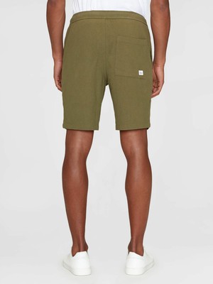 Knowledge Cotton Apparel | shorts crushed cotton burned olive from WWen