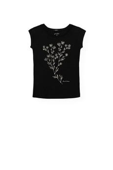 Päälä | bamboe t-shirt sea fennel black via WWen