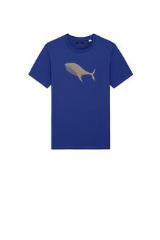 Päälä | t-shirt whale walvis worker blue via WWen