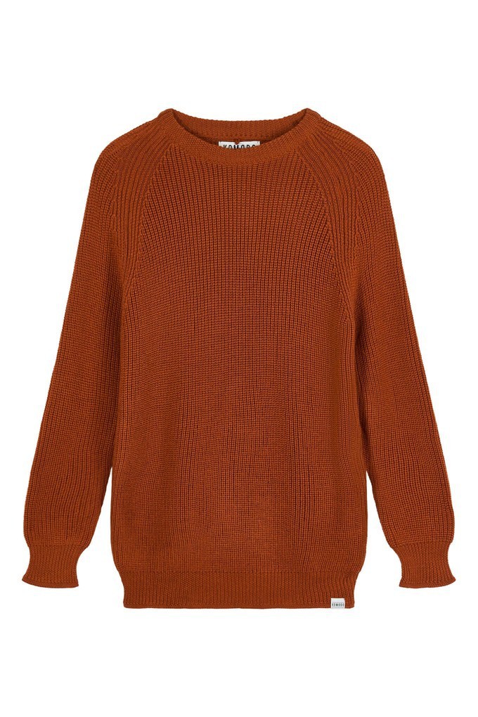 Komodo | merinowollen sweater sergio tobacco oranje from WWen