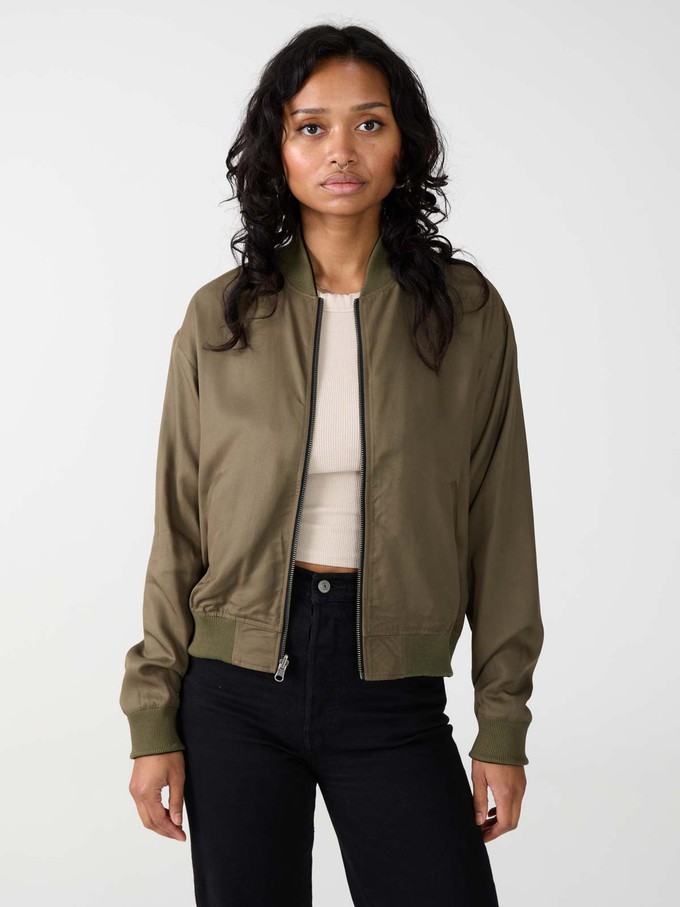 Lene Reversible Bomber Jacket leo/olive from Yahmo