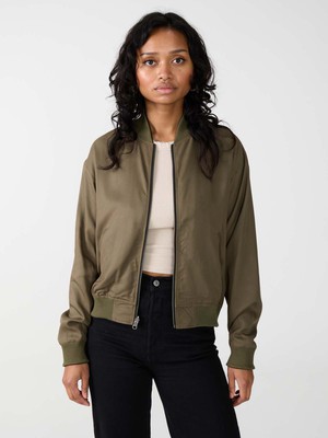 Lene Reversible Bomber Jacket leo/olive from Yahmo