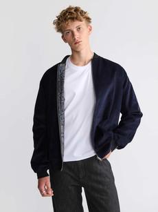 Oskar Reversible Bomber Paisley/Navy via Yahmo