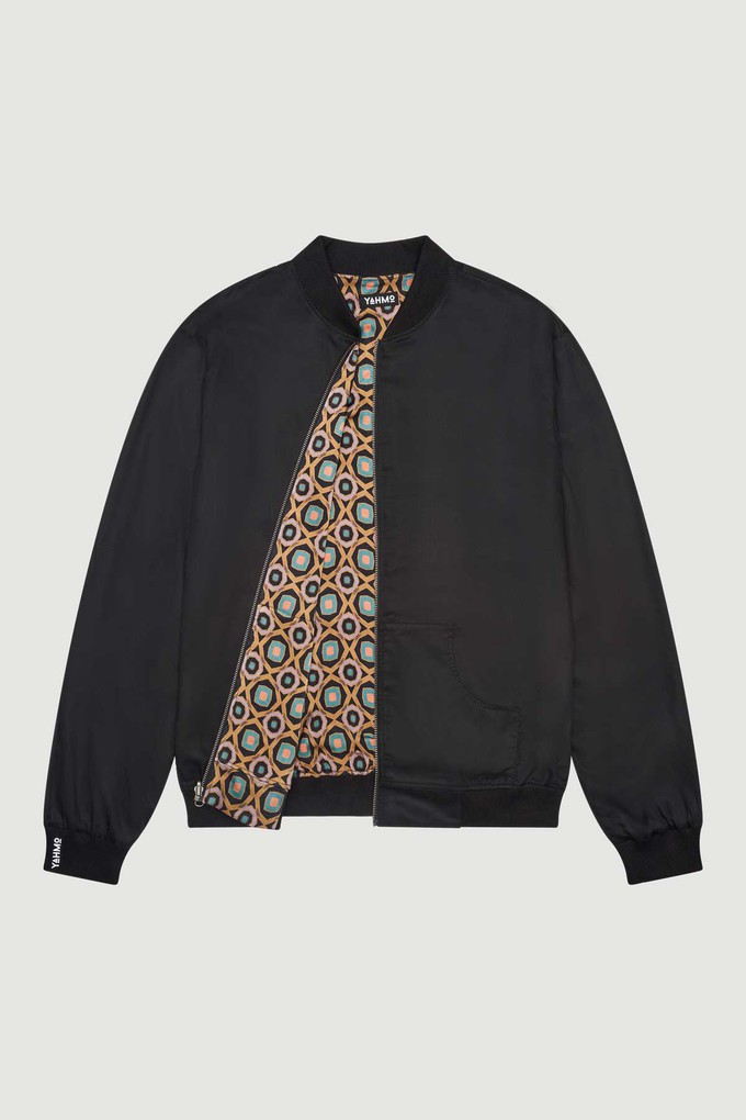 Laslo Reversible Bomber Jacket Kaleidoscope/Black from Yahmo