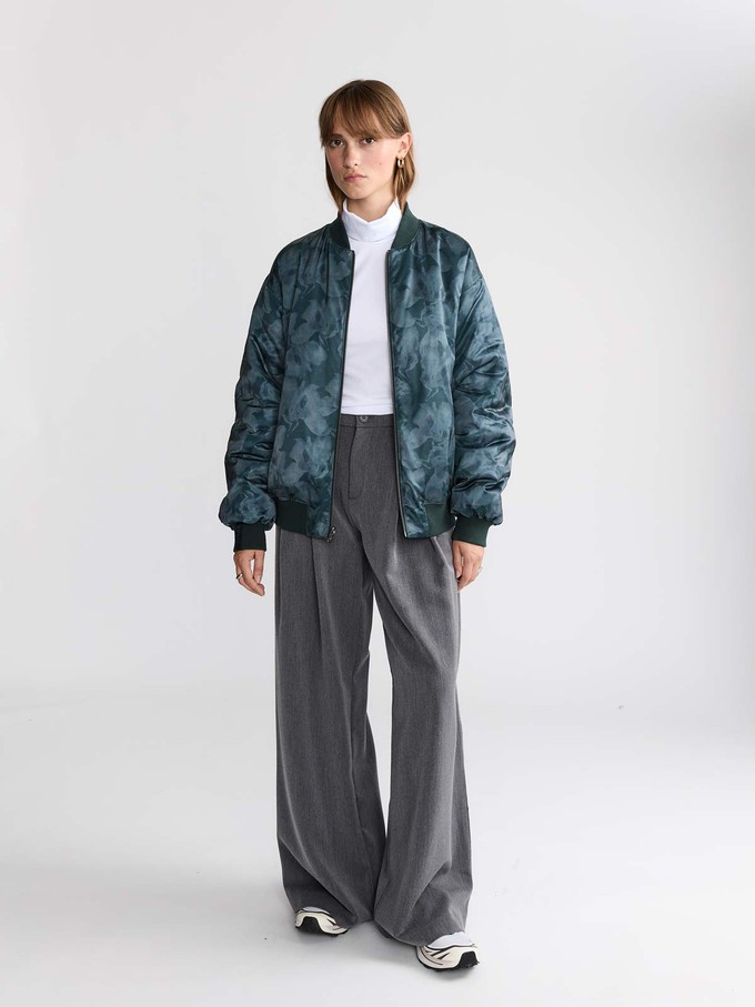 Grete Reversible Bomber Shadow/Petrol from Yahmo