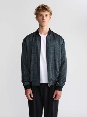 Laslo Reversible Bomber Jacket Opal/Black from Yahmo