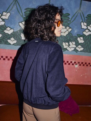 Elsa Reversible Bomber Jacket papyrus/navy from Yahmo