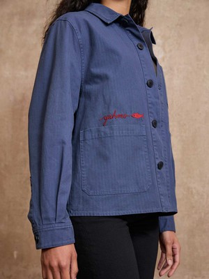 Otti Embroidered Workwear Jacket blue from Yahmo