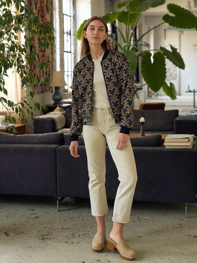 Elsa Reversible Bomber Jacket papyrus/navy from Yahmo