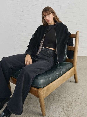 Elsa Reversible Bomber Jacket Metropolis/Black from Yahmo