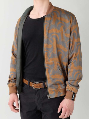 Laslo Reversible Bomber Jacket nouveau/pine from Yahmo