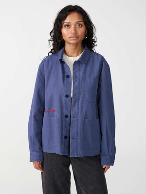 Otti Embroidered Workwear Jacket Blue from Yahmo