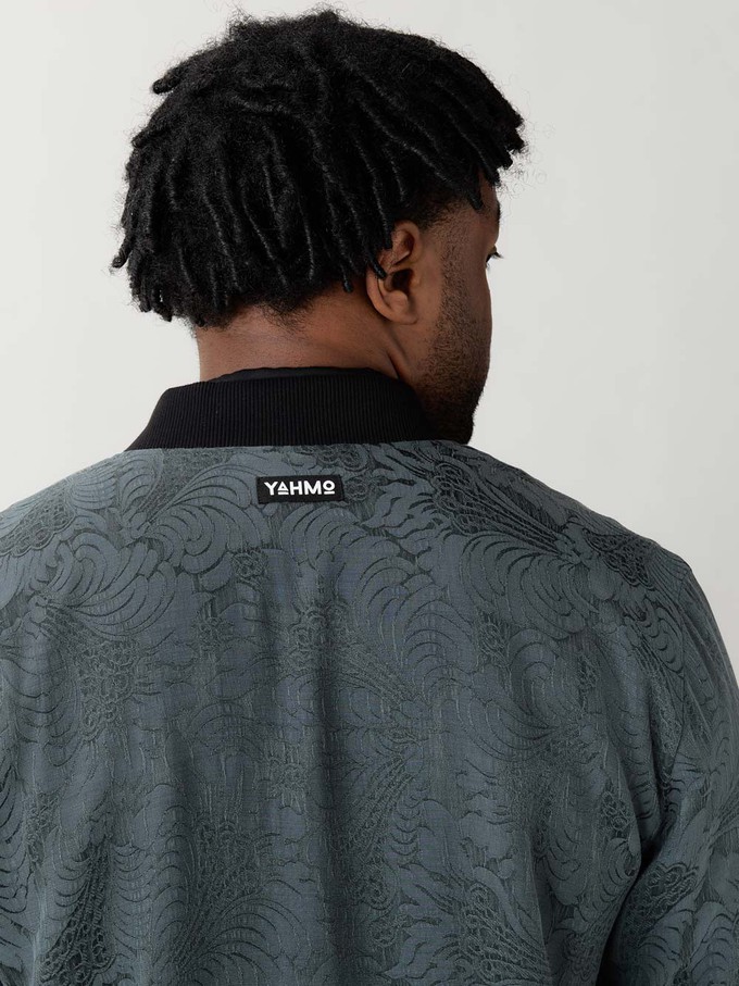 Laslo Reversible Bomber Jacket Eclipse/Black from Yahmo