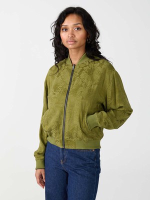 Lene Reversible Bomber Jacket moss/black from Yahmo