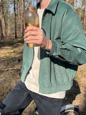 Dirk Bomber Jacket teal from Yahmo
