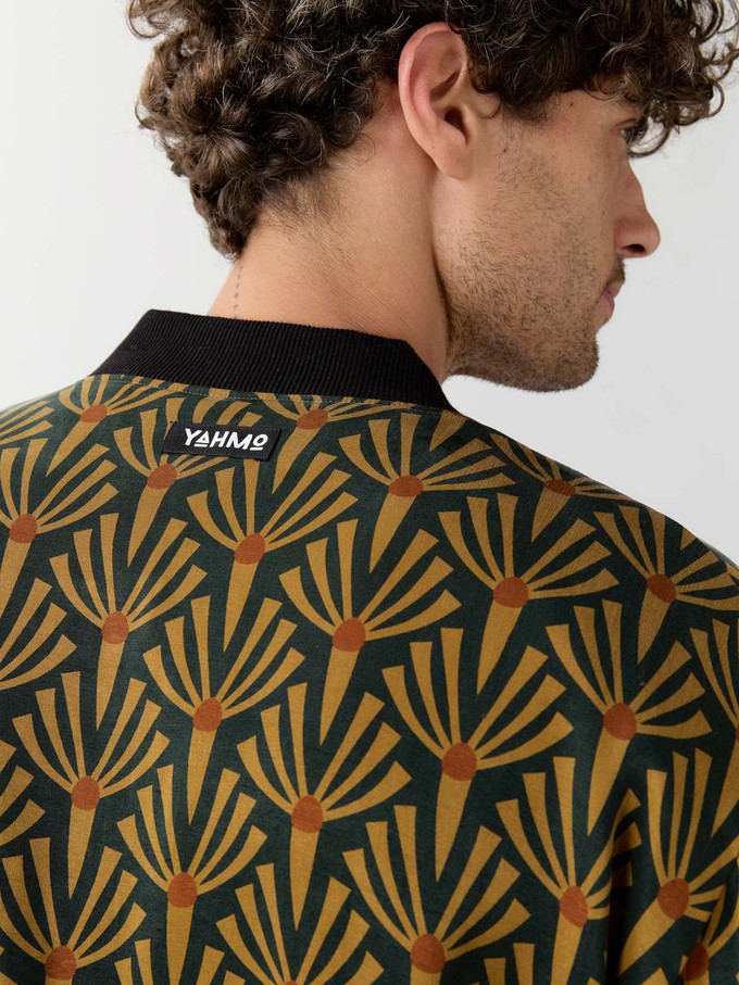 Laslo Reversible Bomber Jacket artdeco/black from Yahmo