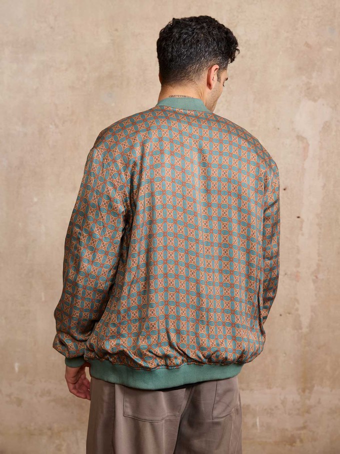 Oskar Reversible Bomber Jacket Atlas/Teal from Yahmo