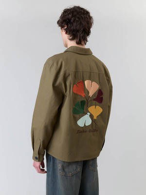 Fritz Embroidered Workwear Jacket olive from Yahmo
