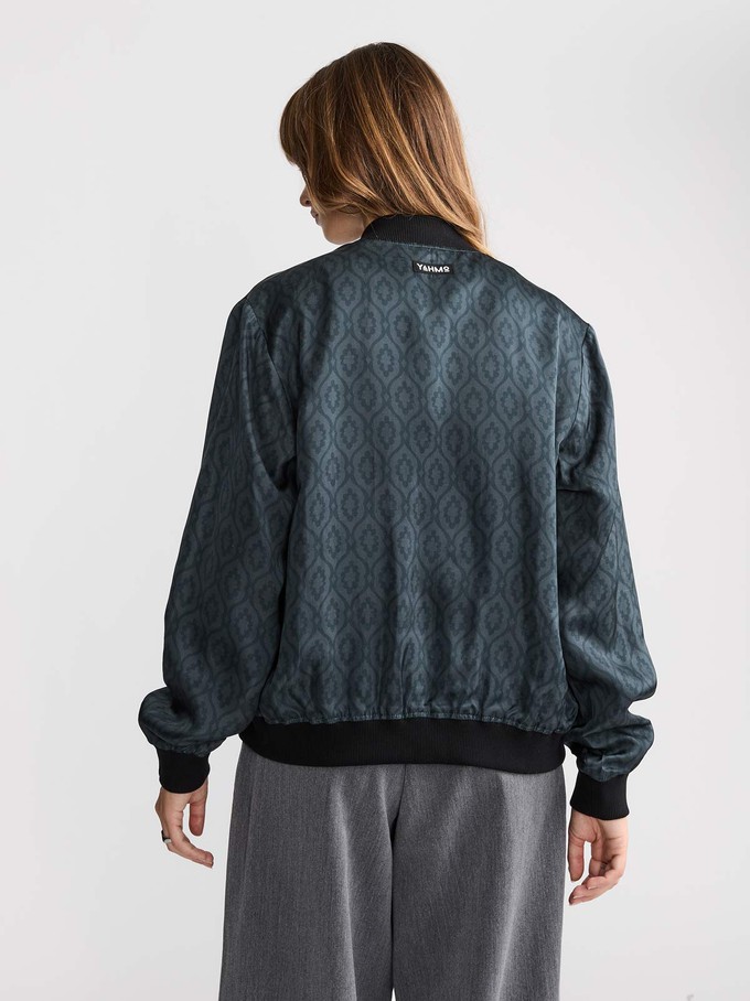 Ruth Reversible Bomber Jacket Opal/Black from Yahmo