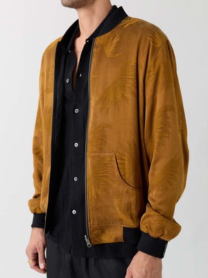 Laslo Reversible Bomber Jacket sandalwood/black from Yahmo