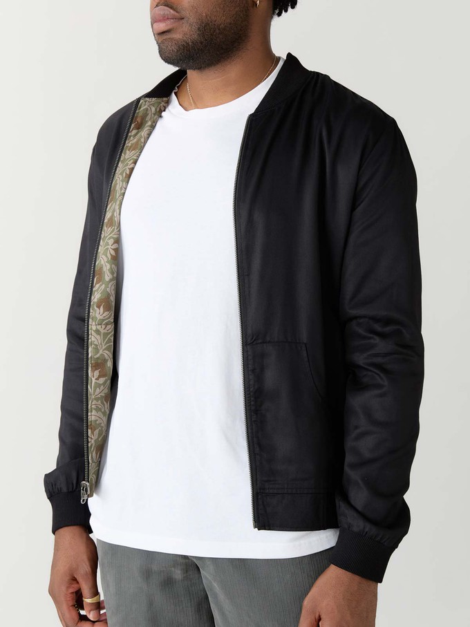Laslo Reversible Bomber Jacket chestnut/black from Yahmo