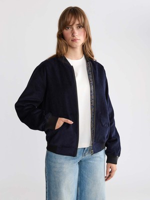 Elsa Reversible Bomber Jacket Paisley/Navy from Yahmo