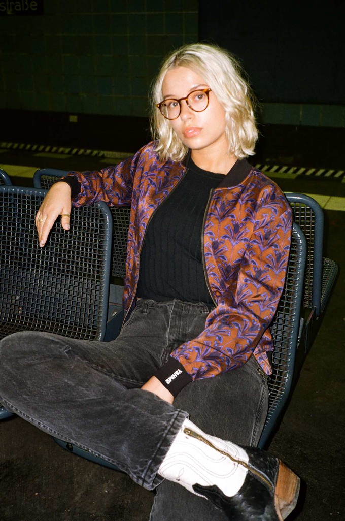 Ruth Reversible Bomber Jacket moka/navy from Yahmo