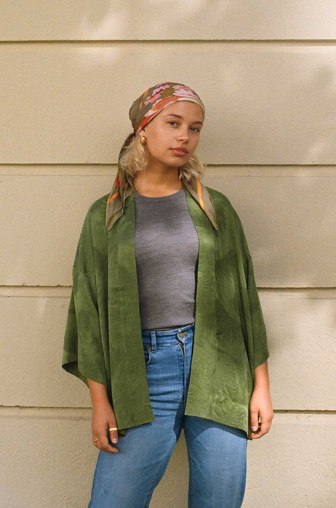 Gerda Kimono matcha from Yahmo